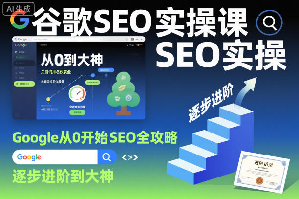 谷歌SEO实操课，Google从0开始SEO全攻略，逐步进阶到大神-九零网创