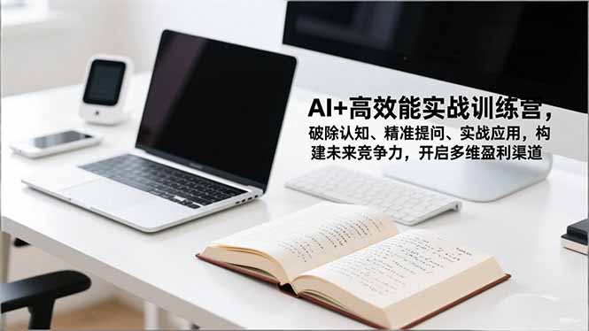 AI+高效能实战训练营，破除认知、精准提问、实战应用，构建未来竞争力，开启多维盈利渠道-九零网创