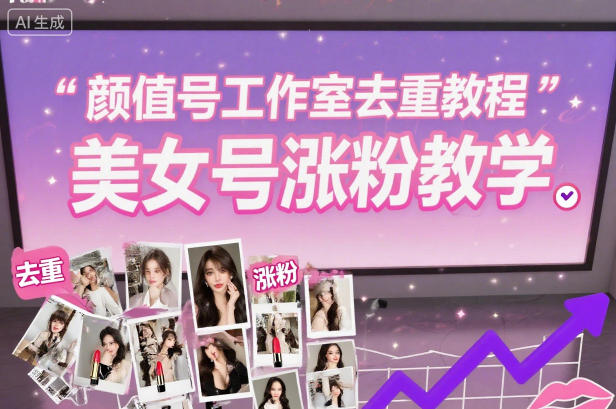 颜值号工作室去重教程，美女号涨粉教学-九零网创