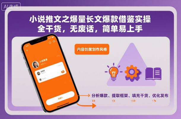 小说推文之爆量长文爆款借鉴实操，全干货，无废话，简单易上手-九零网创