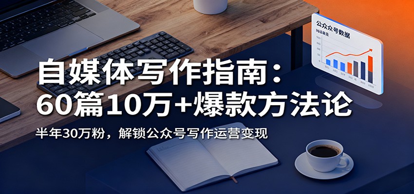 自媒体写作指南：60篇10万+爆款方法论，半年30万粉，解锁公众号写作运营变现-九零网创