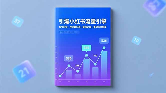 引爆小红书流量引擎，账号定位、视觉锤打造、底层认知，撬动首页推荐-九零网创