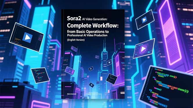 Sora2 AI视频生成的系统教程(英文版-九零网创