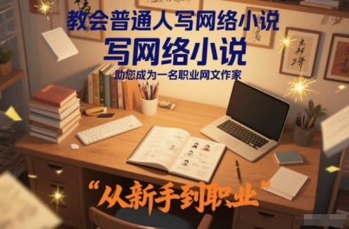 教会普通人写网络小说，助您成为一名职业网文作家-九零网创