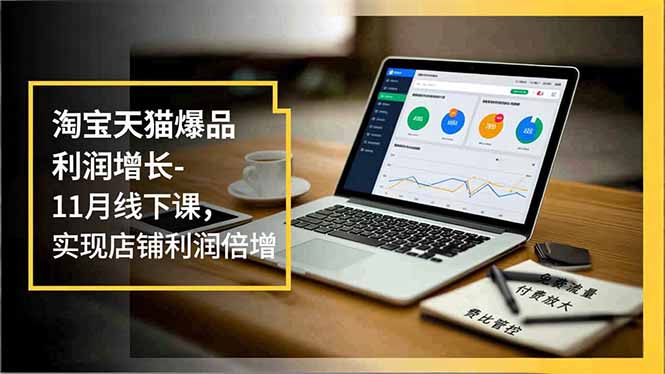 淘宝天猫爆品利润增长-11月线下课,免费流量、付费放大、费比管控,实现店铺利润倍增-九零网创