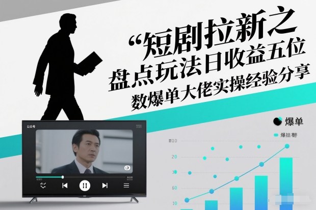 短剧拉新之盘点玩法日收益五位数爆单大佬实操经验分享-九零网创