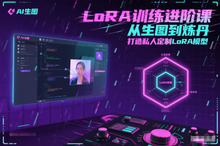 LoRA训练进阶课，从生图到炼丹，打造私人定制LoRA模型-九零网创