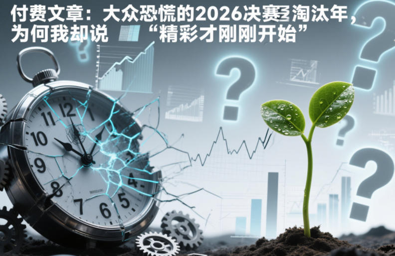 付费文章：大众恐慌的2026决赛淘汰年，为何我却说“精彩才刚刚开始”？-九零网创
