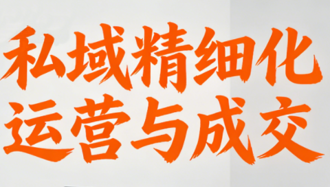 楚老师·私域精细化运营与成交-九零网创