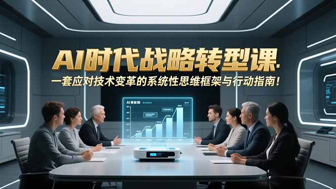 AI时代战略转型课：一套应对技术变革的系统性思维框架与行动指南！-九零网创