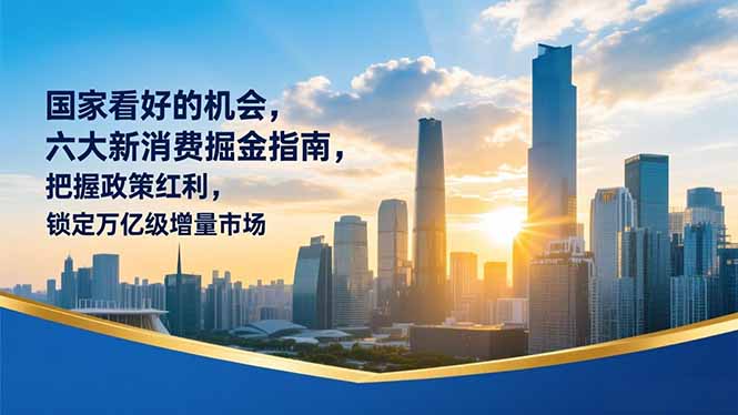 某付费文章：国家看好的机会，六大新消费掘金指南，把握政策红利，锁定万亿级增量市场-九零网创