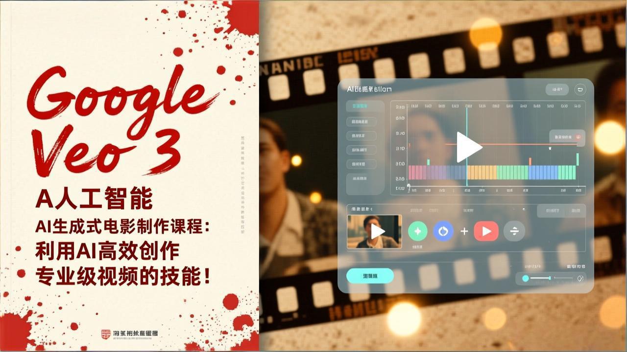Google Veo 3人工智能AI生成式电影制作课程：利用AI高效创作专业级视频的技能！-九零网创
