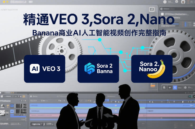 精通VEO 3，Sora 2，Nano Banana商业AI人工智能视频创作完整指南-九零网创