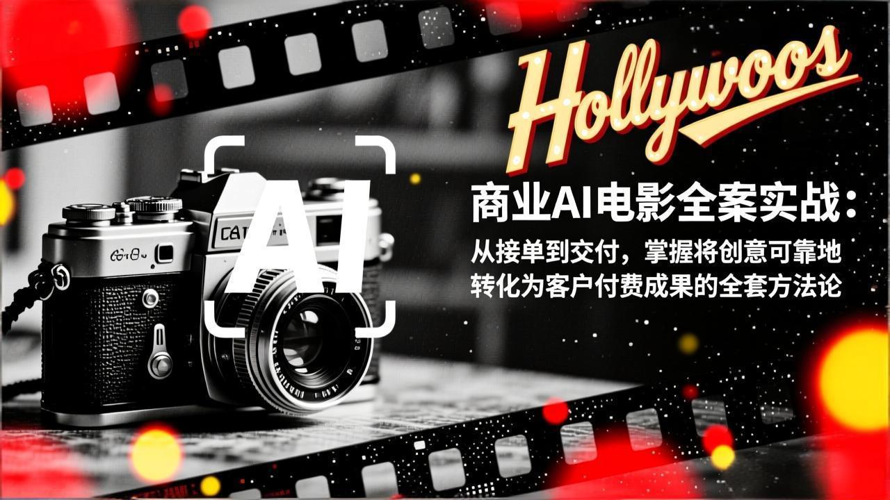 商业AI电影全案实战:从接单到交付,掌握将创意可靠地转化为客户付费成果的全套方法论-九零网创