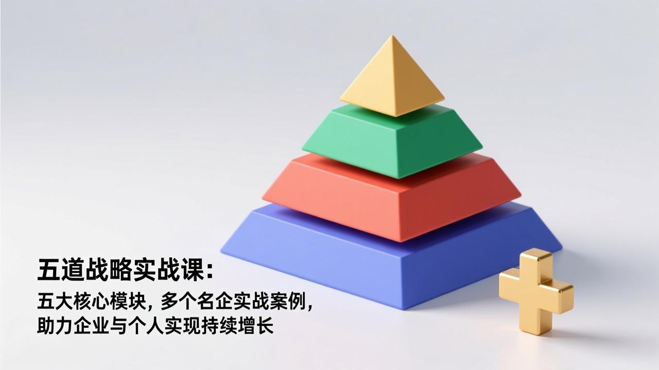 五道战略实战课：五大核心模块，多个名企实战案例，助力企业与个人实现持续增长-九零网创