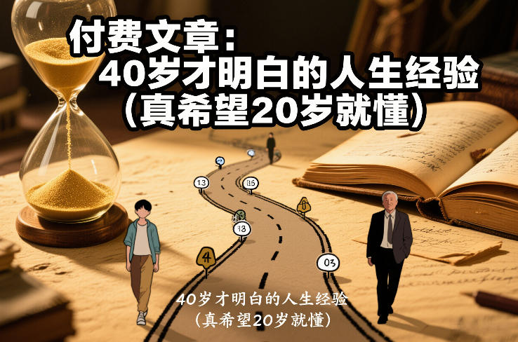 付费文章：40岁才明白的人生经验(真希望20岁就懂)-九零网创
