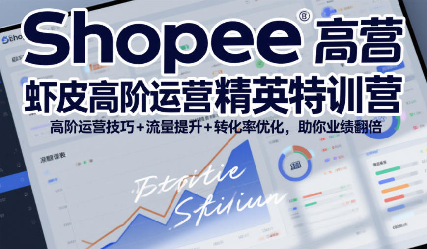 Shopee虾皮高阶运营精英特训营，高阶运营技巧+流量提升+转化率优化，助你业绩翻倍-九零网创