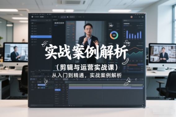 剪辑与运营实战课，从入门到精通，实战案例解析(更新2026)-九零网创