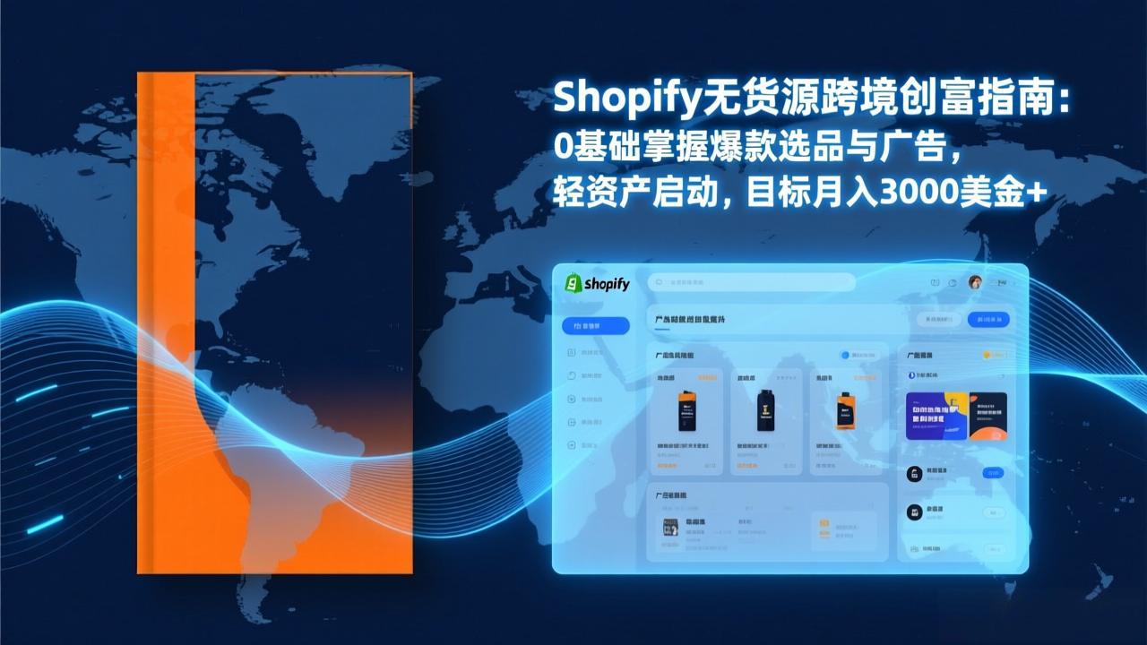 Shopify爆款打法实战:从选品到广告投放,复制爆款模型,驱动独立站月销售额破万刀-九零网创