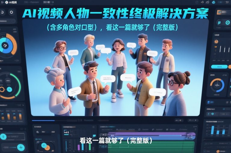 AI视频人物一致性终极解决方案(含多角色对口型),看这一篇就够了(完整版)-九零网创
