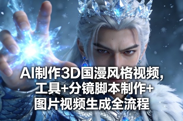 AI制作3D国漫风格视频,工具+分镜脚本制作+图片视频生成全流程-九零网创