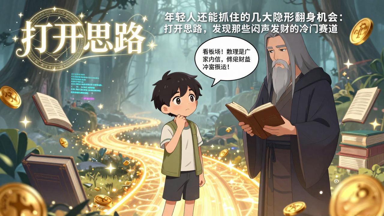 付费文1+2：年轻人还能抓住的几大隐形翻身机会：打开思路，发现那些闷声发财的冷门赛道-九零网创