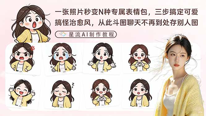 一张照片秒变N种专属表情包,三步搞定可爱搞怪治愈风,从此斗图聊天不再到处存别人图-九零网创