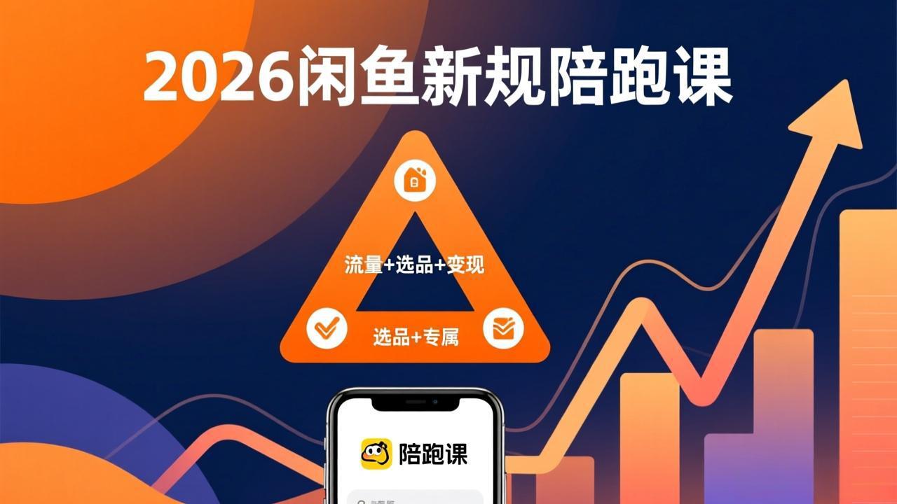 2026闲鱼高阶陪跑课全新上线,带你吃透新规玩转选品流量,从零搭建稳定变现盈利体系-九零网创
