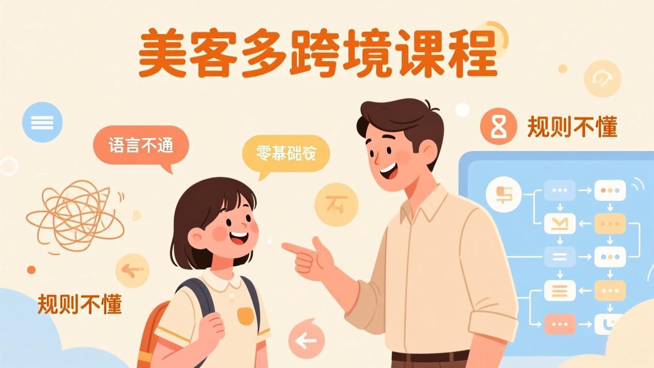 怕语言不通、怕不懂规则?零基础小白也能做的美客多跨境课,手把手带你美客多开店稳赚-九零网创