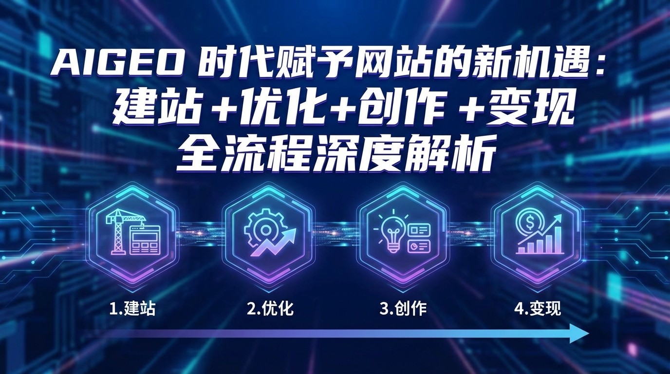 AIGEO+时代赋予网站的新机遇：建站+优化+创作+变现+全流程深度解析-九零网创