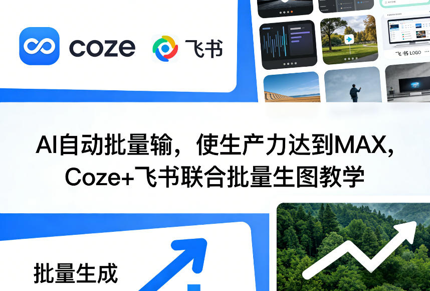 AI自动批量输,使生产力达到MAX,Coze+飞书联合批量生图教学-九零网创