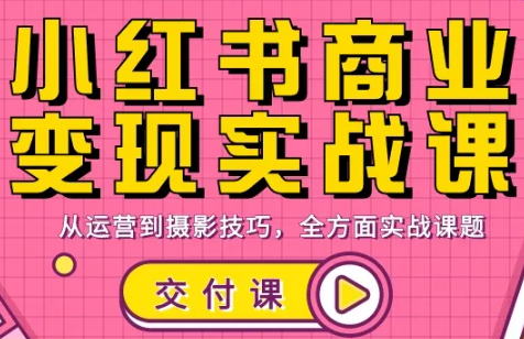 饭饭老师·小红书商业变现实战课-九零网创