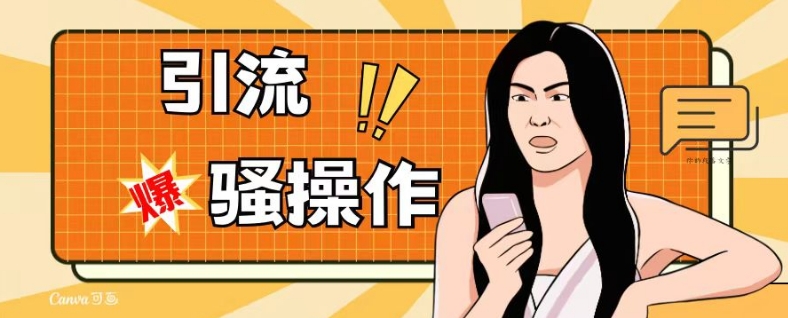 最新引流骚操作,单账号日引50-100,简单粗暴,适合于小白各行各业都可以进行操作,精准粉丝加到爆-九零网创