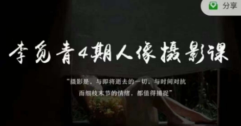 李觅青4期人像摄影线上课,审美/前期策划/拍摄/人像精修/调色-九零网创
