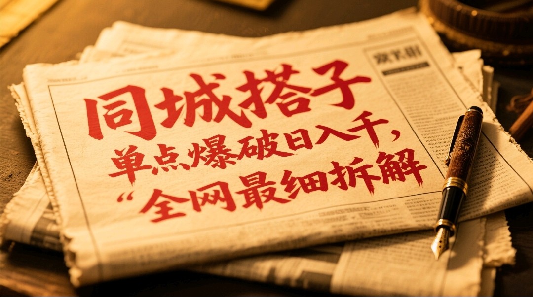 同城搭子群19.9单点爆破日入千，搭子组局月入万，全网最细拆解-秦汉日记