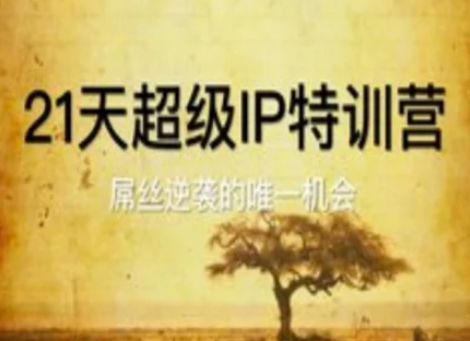 21天超级IP特训营，屌丝逆袭的唯一机会-秦汉日记