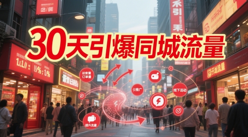 30天引爆同城流量：团购篇 认知篇 流量篇 来客篇 达人篇 老板人设IP篇 投流篇-秦汉日记
