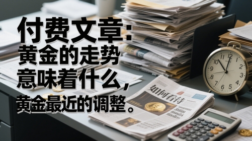 付费文章：黄金的走势意味着什么，如何看待黄金最近的调整-秦汉日记
