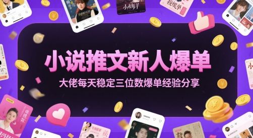 小说推文新人爆单大佬每天稳定三位数爆单经验分享-秦汉日记