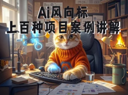 Ai风向标-附100种项目案例玩法-0基础小白到大神ai视频商业应用教学-秦汉日记