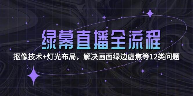 绿幕直播全流程：抠像技术+灯光布局，解决画面绿边虚焦等12类问题-秦汉日记