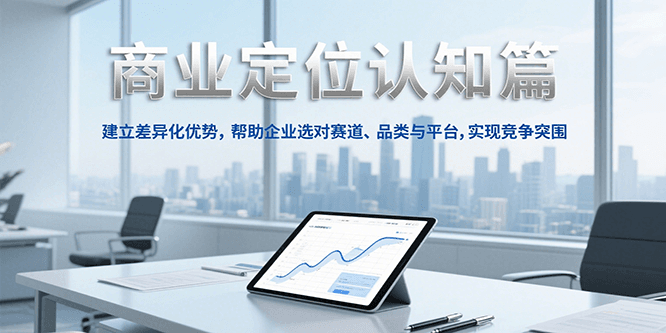 商业定位认知，建立差异化优势，帮助企业选对赛道、品类与平台，实现竞争突围-秦汉日记
