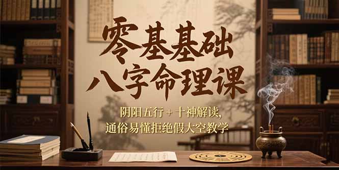 零基础八字命理课，阴阳五行+十神解读，通俗易懂拒绝假大空教学-秦汉日记