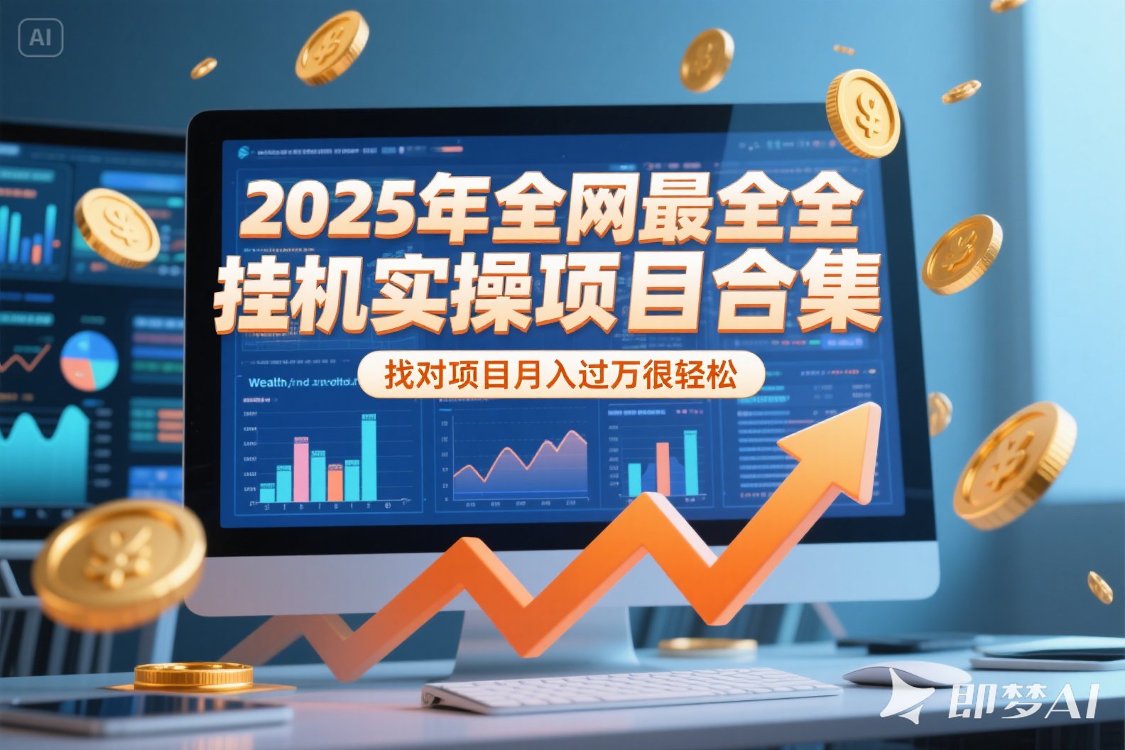 2025年挂机实操项目实操演练，挂机类型，AI直播类型，轻资产创业类型…-秦汉日记