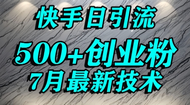 创业粉怎么打？快手精准引流创业粉，宝妈群体日进500+精准流量-秦汉日记