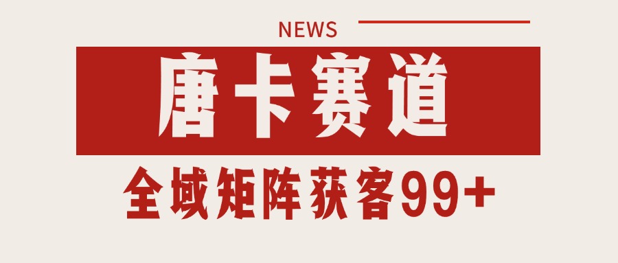 唐卡赛道私域引流获客 自热矩阵SOP日引流99+精准客资-秦汉日记