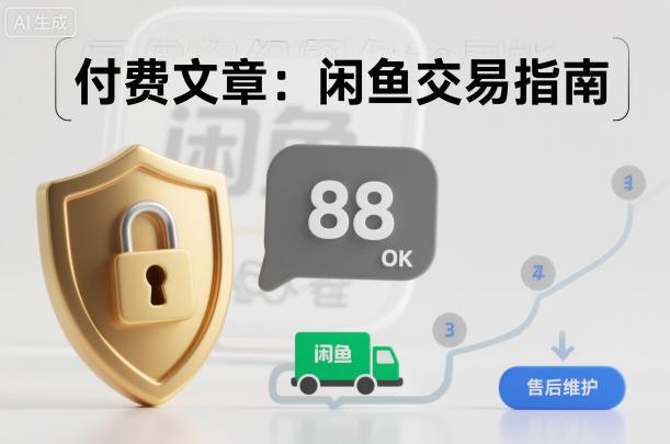 付费文章：闲鱼交易指南，怎么才能降低被坑被马扁的概率-九零网创