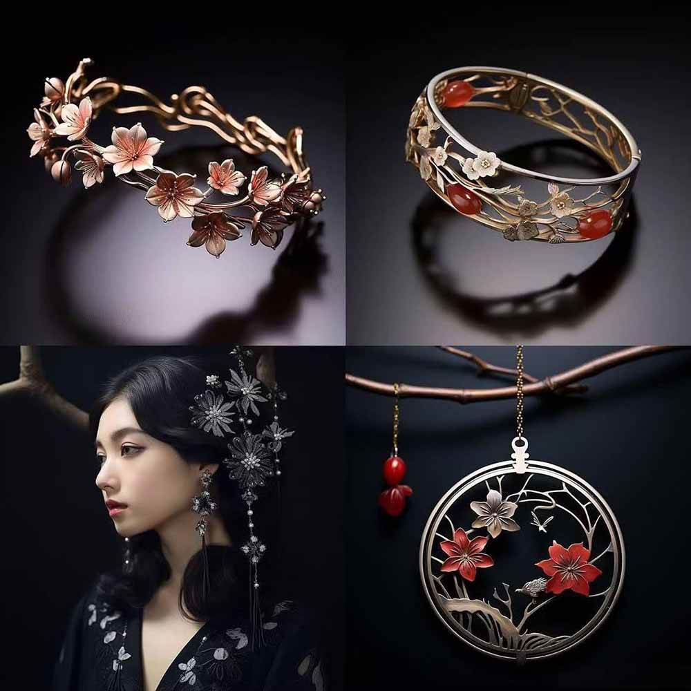 图片[5]-463个Midjourney珠宝摄影提示词：覆盖全品类珠宝，AI设计秒出专业效果-九零网创