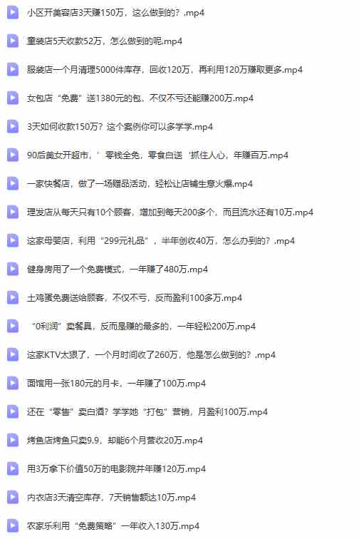 图片[2]-（9607期）真实有效391套商业模式，年入几十到几百万案例解析（电子书+视频+图文）-九零网创