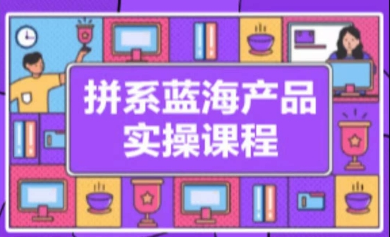 拼系冷门蓝海产品实操课程，从注册店铺到选品上架到流量维护环环相扣-九零网创
